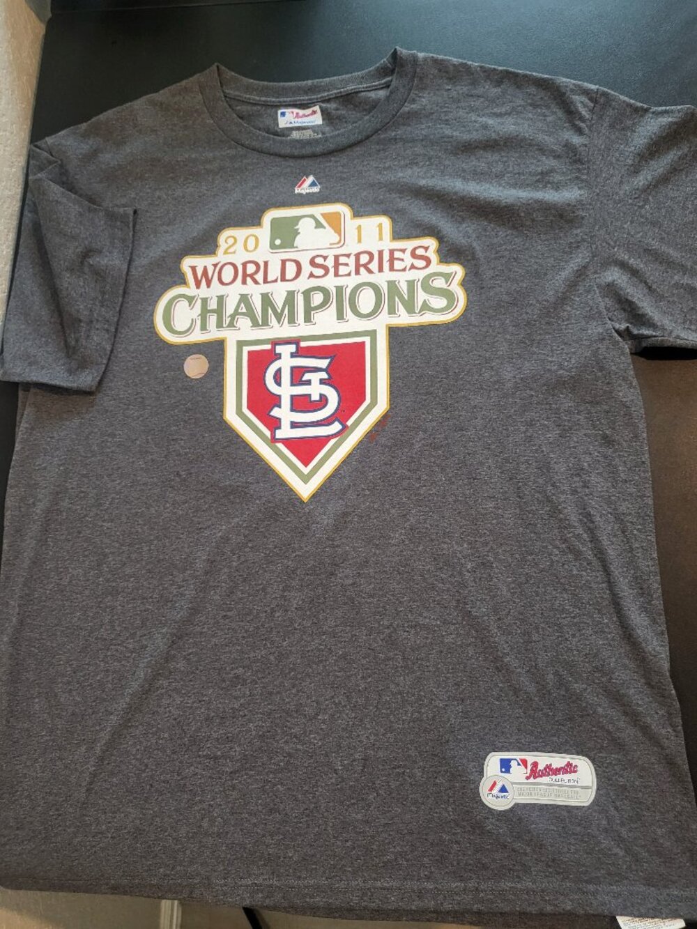 MLB Authentic Majestic 2011 World Series Champions St. Louis Tshirt